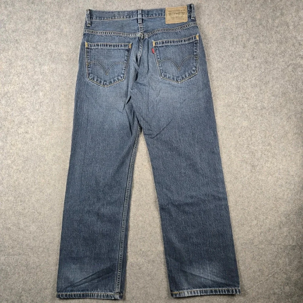 Levi 559 Jeans Mens 32x30 Blue Relaxed Straight Leg Denim Faded Skater Y2k
